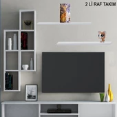 MODİLAYN ARDİN DUVAR RAFI KİTAPLIK - 2