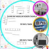 MODİLAYN ARDİN DUVAR RAFI KİTAPLIK - 7