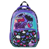 Muggle 3 Bölmeli Gotik Girl Okul Sırt Çantası+Kalemlik thumbnail 3