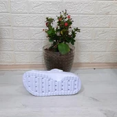 Sonimix 12901 Beyaz Taşlı Kalın Tabanlı Bayan  Terlik thumbnail 9