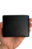Siyah Hakiki Deri Yatay Model Klasik Erkek Cüzdan - SD3012 thumbnail 2