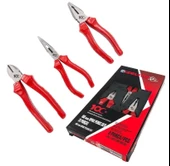 İZELTAŞ 160mm OPAK pense+yankeski+kargaburun 100.YIL SET - 1