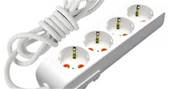 Mutlusan Rı-Tech 4lü Topraklı 1 Metre  Grup Priz (001 175 410002 01 00) - 1