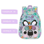 Muggle 3 Bölmeli Koala Okul Sırt Çantası MU-9102 thumbnail 2