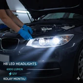 Space H8 Buz Mavisi Led Far Ampulü (3000LM) Premium Güçlü Işık thumbnail 3