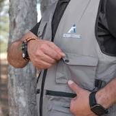 Action Dört Mevsim Çok Cepli Outdoor Spor Yelek Gri - 8