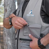 Action Dört Mevsim Çok Cepli Outdoor Spor Yelek Gri - 4