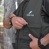 Action Dört Mevsim Çok Cepli Outdoor Spor Yelek Haki - 4