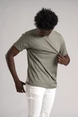 FBI Regular Fit Kendinden Çizgili Likralı Bisiklet Yaka T-shirt - 9