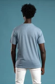 FBI Regular Fit Kendinden Çizgili Likralı Bisiklet Yaka T-shirt - 5
