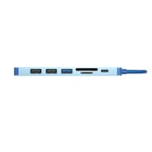 Vcom CUE18 Mavi Type-C To Hdmi(4K@30Hz)+Usb3.0+Usb-A2.0+SD2.0+TF2.0+Pd 3.0 100W Çoklayıcı - 2