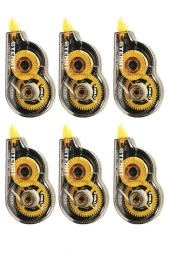 Şerit Daksil 5mmx8 Metre 6 Adet Şerit Düzeltici Temat Şerit Silici Büro Ofis Okul - 1