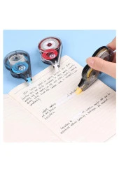 Şerit Daksil 5mmx8 Metre 6 Adet Şerit Düzeltici Temat Şerit Silici Büro Ofis Okul - 2