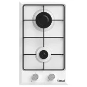 Itimat KR-2011 Emaye Doğalgazlı Beyaz Setüstü Ikili Ocak - 1