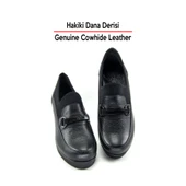 Erkan Saçmacı Catherine Siyah Hakiki Dana Derisi Dolgu Topuklu Streç Günlük Ayakkabı thumbnail 7