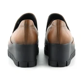 Erkan Saçmacı Gloria Taba Hakiki Deri Dolgu Topuklu Günlük Ayakkabı - 3