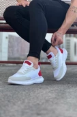 WG063 Beyaz Kırmızı Triko Erkek Spor Ayakkabı thumbnail 3