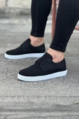 WG016 Siyah Triko Erkek Casual Ayakkabı - 1
