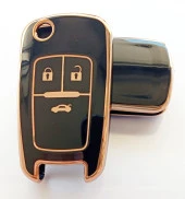 Opel Astra J Insignia Uyumlu Nano Anahtar Kılıfı Kumanda Kılıfı Oto Anahtarlık Siyah thumbnail 1