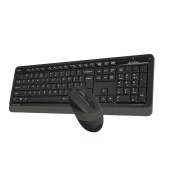 A4 TECH FG1010 Kablosuz Q Trk Optic Mouse Siyah/Gri Multimedya Klavye - Mouse Set - 2