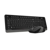 A4 TECH FG1010 Kablosuz Q Trk Optic Mouse Siyah/Gri Multimedya Klavye - Mouse Set - 3