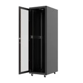 AGER 26U 600x800mm Dikili Tip Siyah Kabinet Vega AG-VB26U6080S1 Cam Kapak - 2