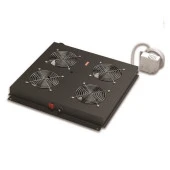 AGER Dikili Tip 4lü Termostatlı Siyah Fan Modülü VG-F4T-A-S1 - 1