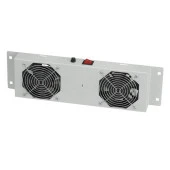 AGER Duvar Tipi 2li Termostatlı Beyaz Fan Modülü AN-F2T-A-B1 - 1