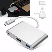 CODEGEN CDG-CNV39 0.15metre TYPE-C -HDMI_USB 3.0_TYPE-C Çevirici Adaptör Gümüş 1080p - 2