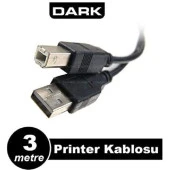 DARK 3metre DK-CB-USB2PRNL300 USB Yazıcı Kablosu - 1