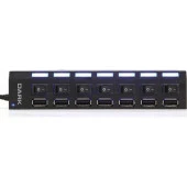 DARK Connect Master DK-AC-USB272 7port USB 2.0 Siyah USB Çoklayıcı Hub Anahtarlı - 2