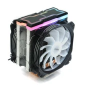DARK FREEZER X129 DKCCX129 RGB Hava Soğutmalı AM5-1700p Dual Fan İşlemci Fanı thumbnail 2