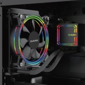 DARK 120mm AQUAFORCE W126 DKCCW126 RGB Sıvı Soğutmalı İşlemci Fanı - 2