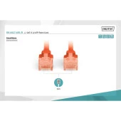 DIGITUS 10m CAT6 Utp DK-1617-100/R Kırmızı Patch Kablo - 1