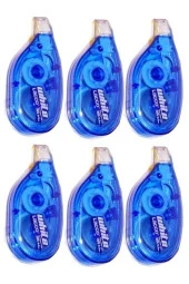 Şerit Daksil 5mmx8 Metre 6 Adet Şerit Düzeltici Lacco Şerit Silici Büro Ofis Okul - 1