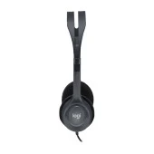 LOGITECH H110 Stereo 3.5mm Jack Gri Mikrofonlu Kulaklık 981-000271 - 3