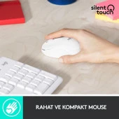 LOGITECH MK295 Kablosuz Klavye Mouse Seti Beyaz 920-010089 - 4