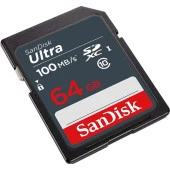 SANDISK 64GB ULTRA SDSDUNR-064G-GN3IN SDHC HAFIZA KARTI - 1