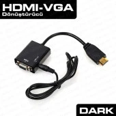 Dark Dk-Hd-Ahdmıxvga Hdmı To Vga + Audio Çevirici - 1