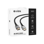 S-LINK SLX-HD4K40 40 Mt Metal v2.0 4K (4096*2160) 60Hz HDMI Kablo thumbnail 4