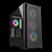 FRISBY 850W 80+ FC-9445G 4-RGB FANLI GAMING MID-TOWER PC KASASI thumbnail 1