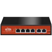 WI-TEK 6port 40W 4port PoE WI-PS205H v2 10/100 Yönetilemez Switch - 1
