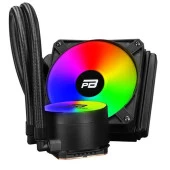 POWERBOOST 120mm NOBLE 120 PB-LCS-YC120 RGB Sıvı Soğutmalı AM5-1700p İşlemci Fanı - 1