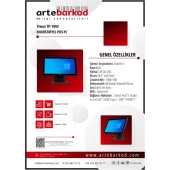TIWOX 18.5" Dokunmatik TP-1903 CORE i3 3. Nesil 8GB RAM- 128GB SSD- FDOS- POS PC - 1