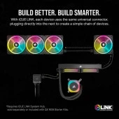 CORSAIR iCUE LINK QX140 CO-9051007-WW RGB 140mm PWM PC Fan Expansion Kit Beyaz - 1