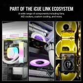 CORSAIR iCUE LINK QX140 CO-9051007-WW RGB 140mm PWM PC Fan Expansion Kit Beyaz - 6