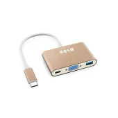 S-LINK SL-USB-C66 0.15metre TYPE-C-USB 3.0_VGA Çevirici Adaptör 4K thumbnail 1