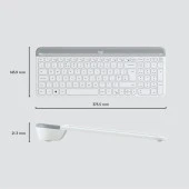 LOGITECH MK470 Kablosuz Q Trk Beyaz Multimedya Klavye - Mouse Set 920-009436 - 1
