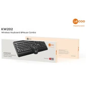 LENOVO LECOO KW202 Kablosuz Q Trk Optic Mouse Siyah Standart Klavye - Mouse Set - 9