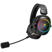GAMEBOOSTER WBH44 RGB Kablosuz 2.4G+BT Siyah Oyuncu Kulaklığı - 4